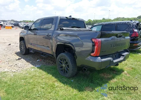 2023 Toyota Tundra Crewmax Platinum/Crewmax 1794 из США, поврежденный, VIN 5TFNA5DB1PX092216